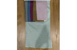 China Comfortable And Hygroscopic Soft Durable Striped Knit Fabric For T-Shirt supplier