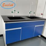 Durable Laboratory Work Benches Alkali Resistant With PP Sink And Faucet for sale