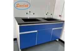 China ISO14001 C Frame Chemistry Lab Workbench Multiscene With Sink supplier