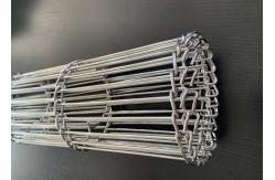 China 300mm Width Sus304 Flat Flex Conveyor Belt For Fish Process Machine supplier