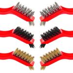 6 Pieces Mini Wire Cleaning Brush For Detailing Crimped Scratch