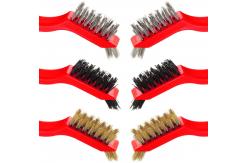China 6 Pieces Mini Wire Cleaning Brush For Detailing Crimped Scratch supplier