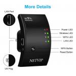 300Mbps Extender Wireless Signal Range Extender WPS 240V 2.48GHz