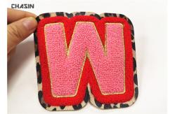China Embroidery Wholesale Custom Chenille Patch,Iron On Cheap Chenille Letter Patchs supplier