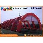 40mx20mx10m Inflatable Party Tent for Paintball Field Orange / White for sale