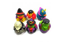 China Duck Shape Rubber Bath Toys Police Floating Bath Safe Rubber Duck Soft Feeling supplier