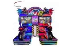 China Coin Pusher HD 2 Player Racing Arcade Machine Motorbike Arcade Machiner 400W supplier