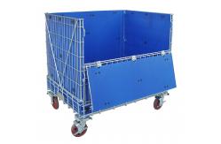 China Hollow Plate Wire Mesh Storage Containers Collapsible Wire Container supplier