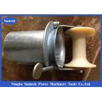 Bell Mounth Underground 100mm Steel Cable Roller With Nylon Roller for sale