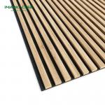 Fireproof Wood Finish Polyester Fiber Panel Perfect for Contemporary Office Building for sale
