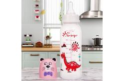 China 8oz 240ml Newborn Baby Milk Bottle With PP Double Handle supplier