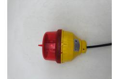 China NVG Pilot Single Aviation Obstruction Light Polycarbonate Low Intensity 30FPM supplier