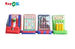 China Interactive Tarpaulin Inflatable Sports Games For Team Building Screen Printing supplier