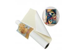 China Latex Compatible 380gsm Poly Cotton Canvas Matte For Print Reproductions supplier