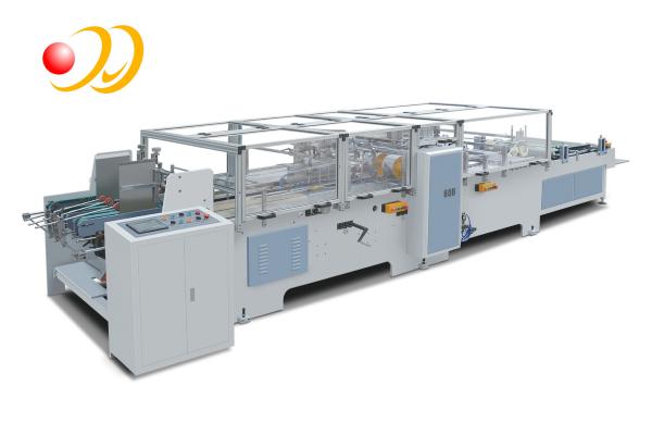 Bottom Gluing Brown Paper Carry Bag Making Machine For Grocery