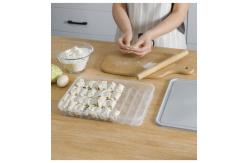 China Refrigerator Plastic FDA Dumpling Storage Box With Lid supplier