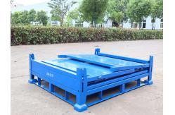 China Lockable Pallet Storage Cage Industrial Wire Baskets Wire Mesh Containers supplier