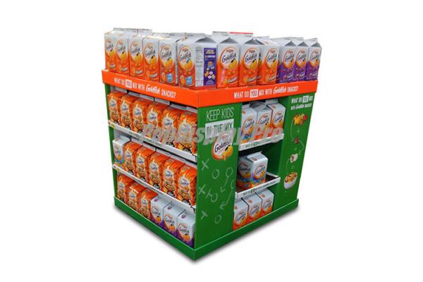 4 Sided Pallet Cardboard Pallet Display Case Portable Simple Structure Easy Assembly