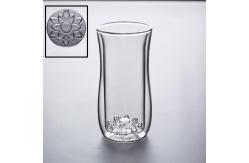 China Double Walled 350ml Borosilicate Glass Turkish Tea Cups supplier