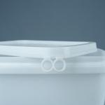 5kg Food Grade Rectangle Plastic Bucket With Handle And Lid