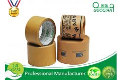 China Custom Reinforced Kraft Tape , Kraft Gummed Paper Tape Hot Met Adhesive supplier