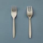 Disposable Degradable Cornstarch Primary Color 16cm Knife And Fork Spoon Chinese And Western Tableware for sale