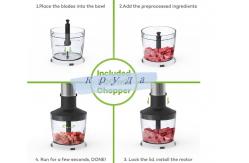 China Smoothie Multi Purpose Hand Mixer Electrical Plastic Hand Blender supplier