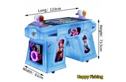 China Blue Coin-Operated Amusement Machine Two Person Arcade Fishing Joystick Game Console supplier