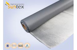 China Fireproof PU Coated Fiberglass Fabric one Sided For Expansion Joint supplier