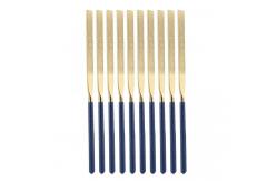 China Customized Diamond Coted Needle File 10PCS Half Round Shaped Plastic Coated Grip Handle supplier