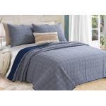 Washed Solid Geometric Bedspreads And Coverlets 3Pcs 100% Cotton For Home for sale