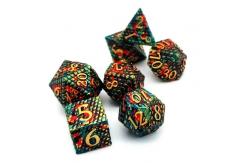 China Wear Resistant Metal RPG Dice Handmade Snake Skin Pattern Smooth 16mm supplier