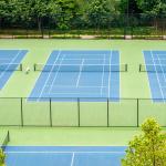 Anti Slip Acrylic Sports Court Green Synthetic Turf Wear Resistant for sale