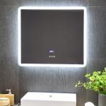 Touch Sensor LED Vanity Mirror for Private Label Medicine Cabinet and Gold Bathroom for sale