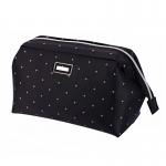 Waterproof Fashion Black Polyester Cosmetic Bag for sale