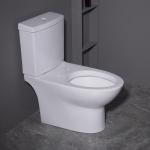 Mix Pit Spacing 180mm Two Piece Elongated Toilet Siphon Flushing for sale