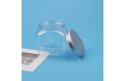 China 480ml Pet Transparent Candy Jar Cafe And Sugar Plastic Container With Lid supplier