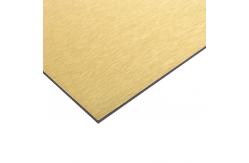China Silver 1220mm Brushed Aluminum Composite Panel Scratch Resistant supplier