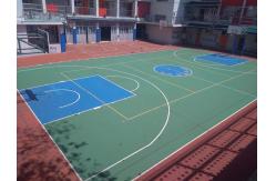 China Non Toxic Silicon PU Flooring System Basketball Surface Impact Resistant supplier