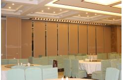 China Custom Hotel Movable Floor to Ceiling Partition Wall With Sliding Aluminium Track supplier