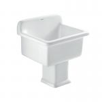 Washroom Mop Tub Ceramic Glazed Sanitary Ware Floorstanding for sale