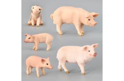 China Custom Simulation Animals Model Toys Sets Pig Plastic Action Figures Educational Toys supplier
