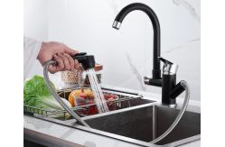 China Hydroelectric Brass Rotating  Pull Out Sink Mixer Tap with sprayer supplier