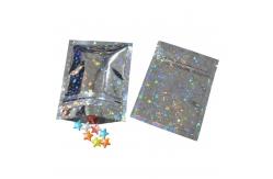 China HACCP Holographic Stand Up Pouch Zipper Top Mylar Foil Mini Pouches supplier