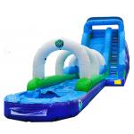 Outdoor Huge Inflatable Water Slides With Pool For Rentals for sale