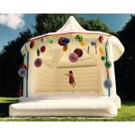 Custom Made Carpa Hinchable Inflatable Party Tent White Bouncy Castle For Wedding for sale