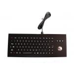 85 Keys IP65 Desk Top Metal Industrial Keyboard With Trackball Customized Layout for sale