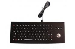 China 85 Keys IP65 Desk Top Metal Industrial Keyboard With Trackball Customized Layout supplier