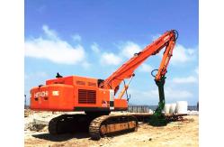 China Excavator long reach Vibrating Pile Driving Arm For Construction Piling Solutions supplier