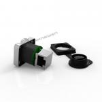 Rj45 Female Ethernet Chassis Connector Industrial IP65 Waterproof for sale